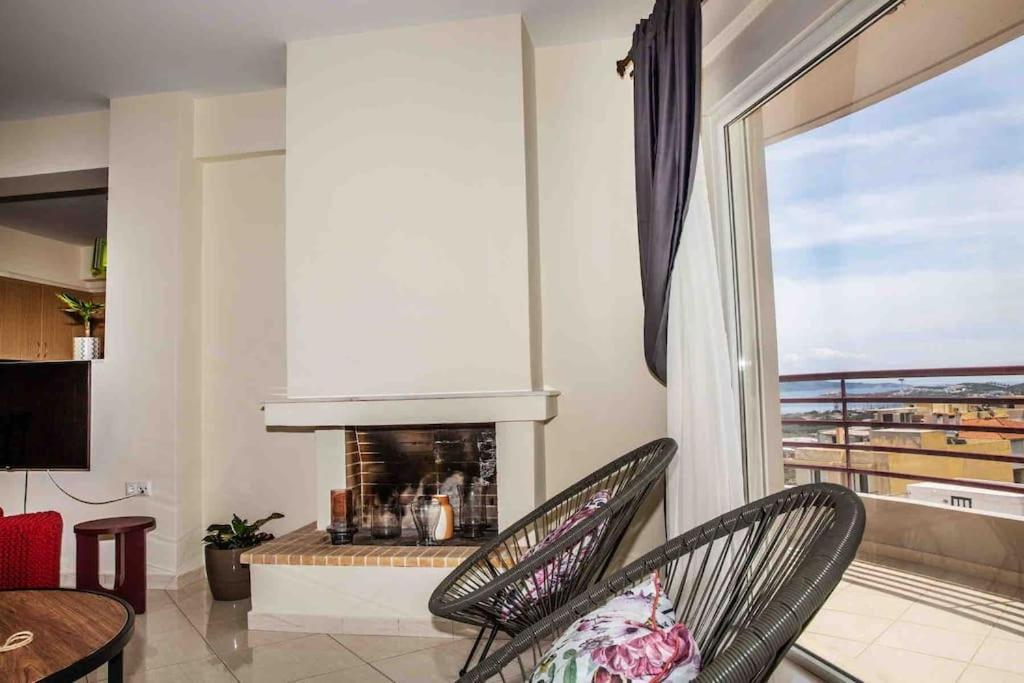 Lavrio Seaview 2Bdr Apt 4 Min Dive From The Sea 외부 사진